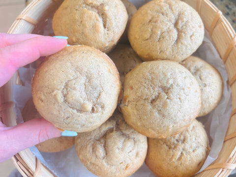 Warm Spice Banana Honey Muffins