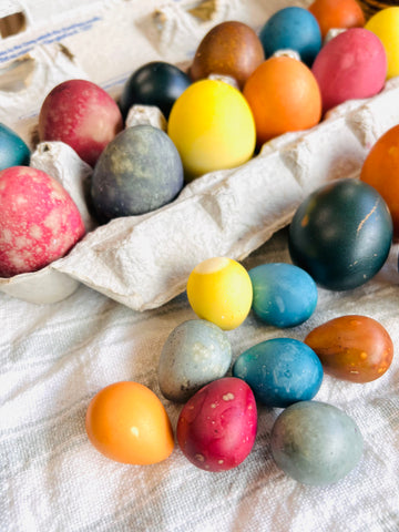 Naturally Dyed Easter Eggs