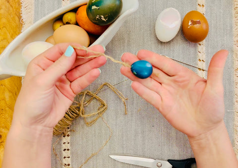 Stringed Egg ornament