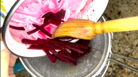 Beets in strained