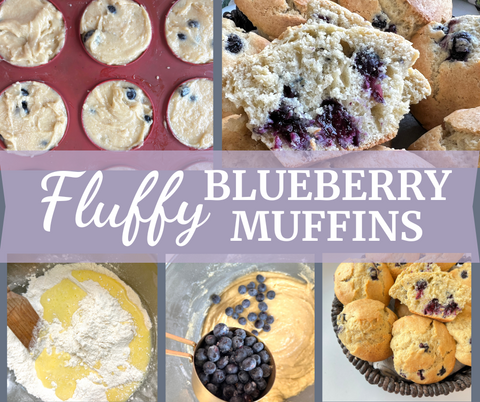 Fluffy Blueberry Muffins