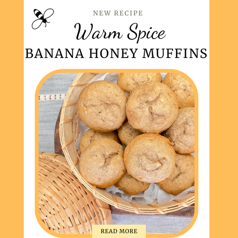 Warm Spice Banana Honey Muffins