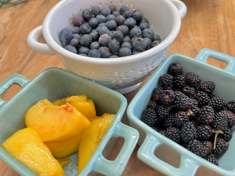 Fruits for cobbler