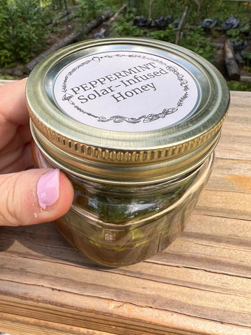 Mint Infused Honey Jar