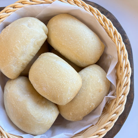 Mini Loaves arranged in baskets