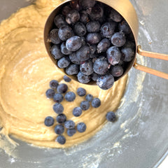 Adding Blueberries to Blueberry Muffins