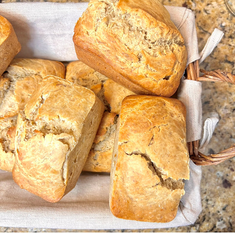 Bread Displayed in Basket 