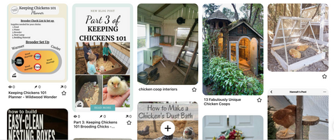 Pinterest Cottage Chicken Board