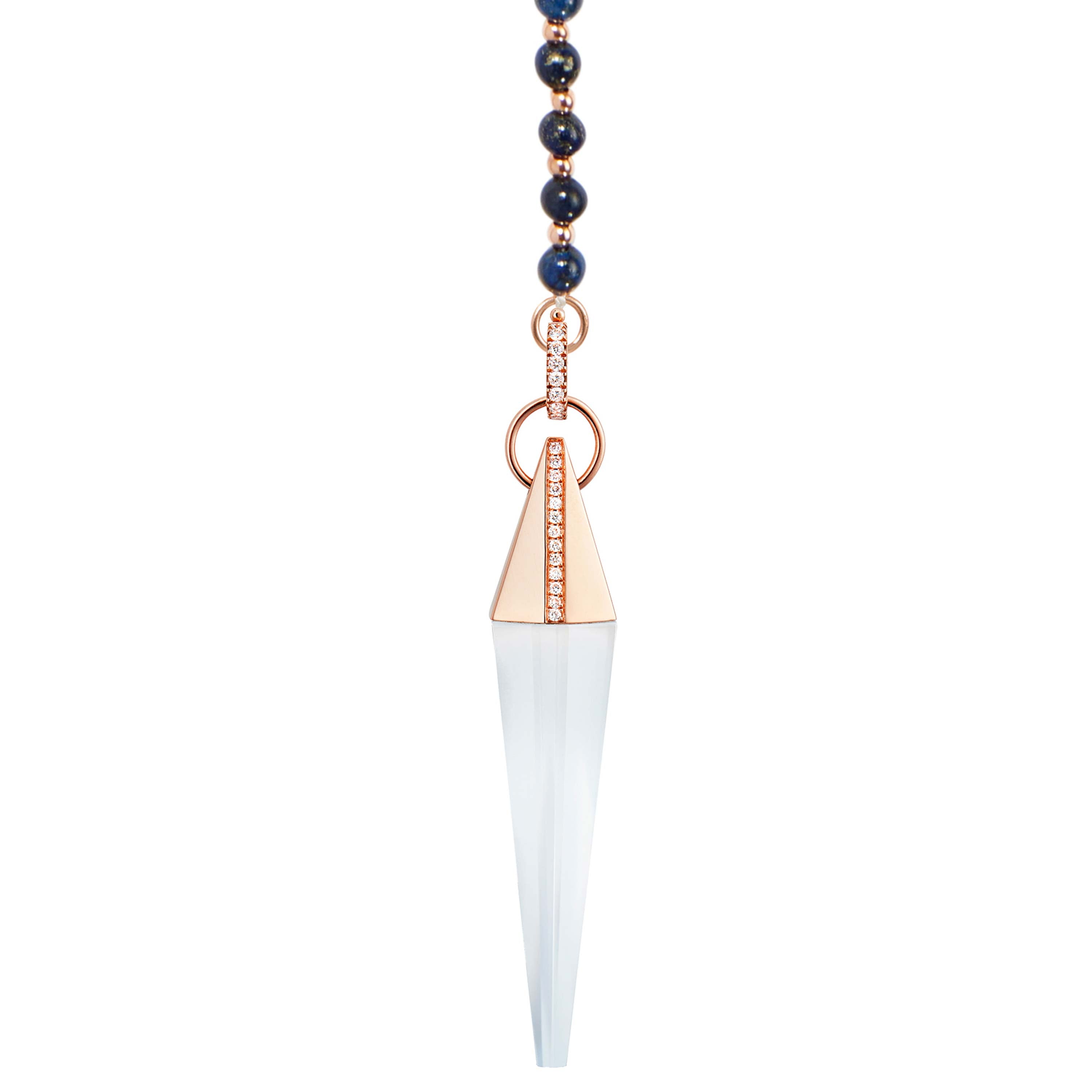 Dumortierite Crystal Spear Necklace | Diane Kordas Jewellery – Diane ...