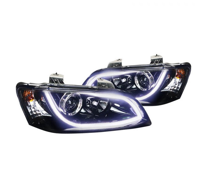 Pontiac Projector Headlights with LED DRL Maverick Man Carbon