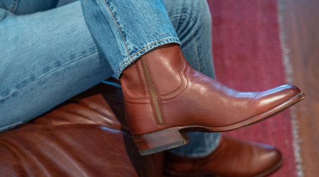 side zip western boots