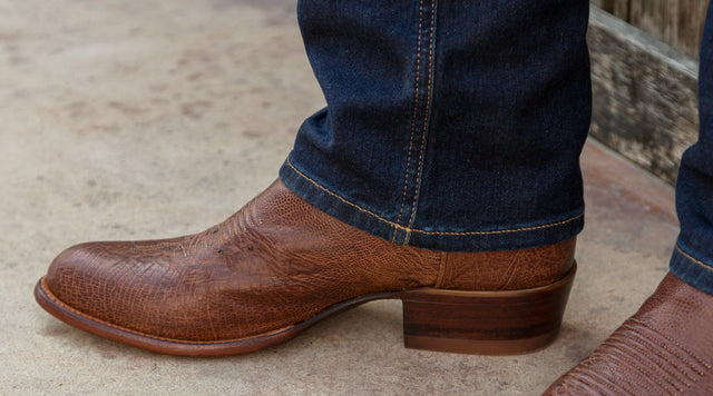 Men's Smooth Ostrich Boot - Western Cowboy Boots | The Jasper