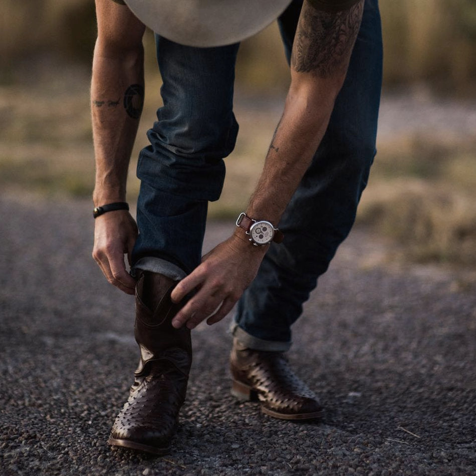 mens jeans and cowboy boots