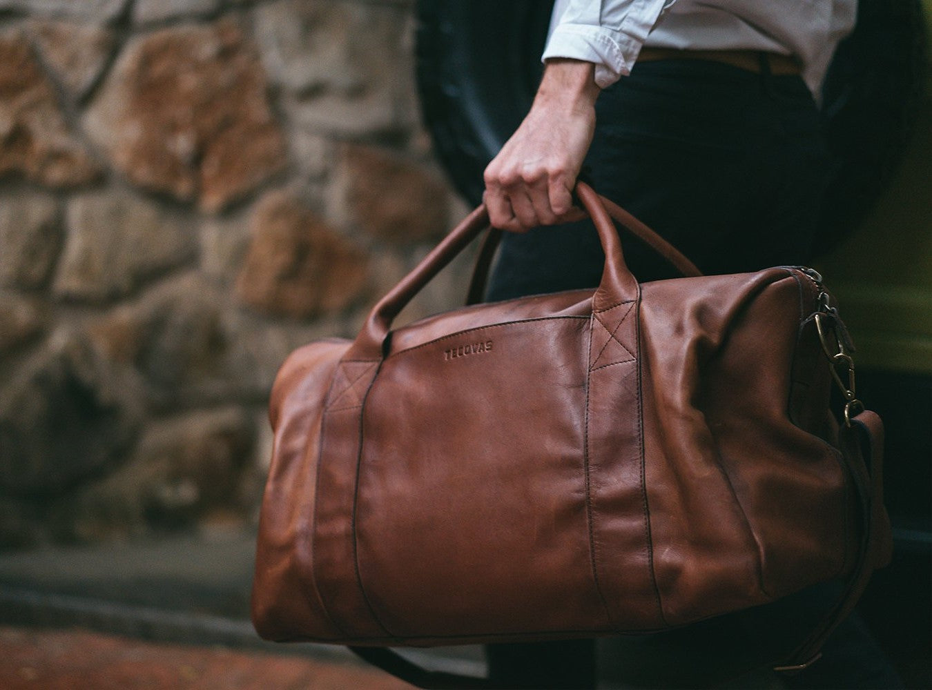 Large Leather Duffle Bag - Handmade Weekender Duffels & Travel Bags