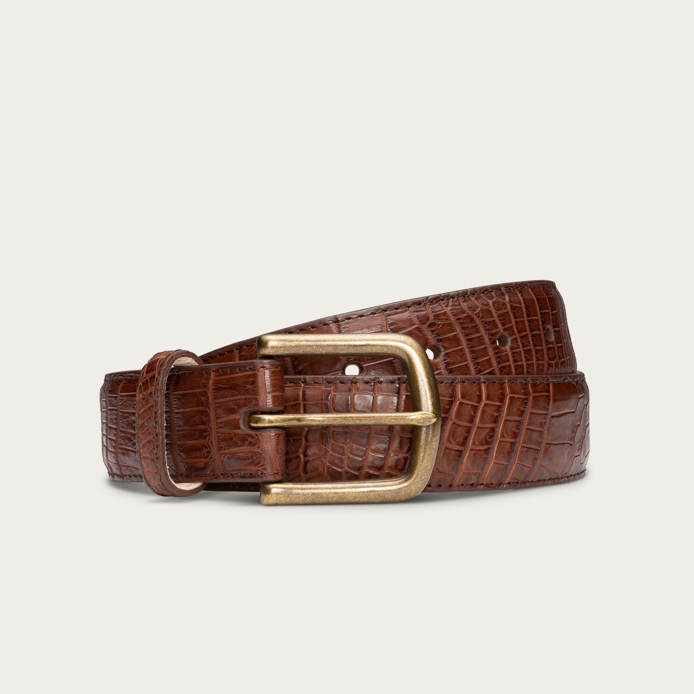 R.M.Williams 1.5 Saltwater Crocodile Belt (cb660) in Brown for Men