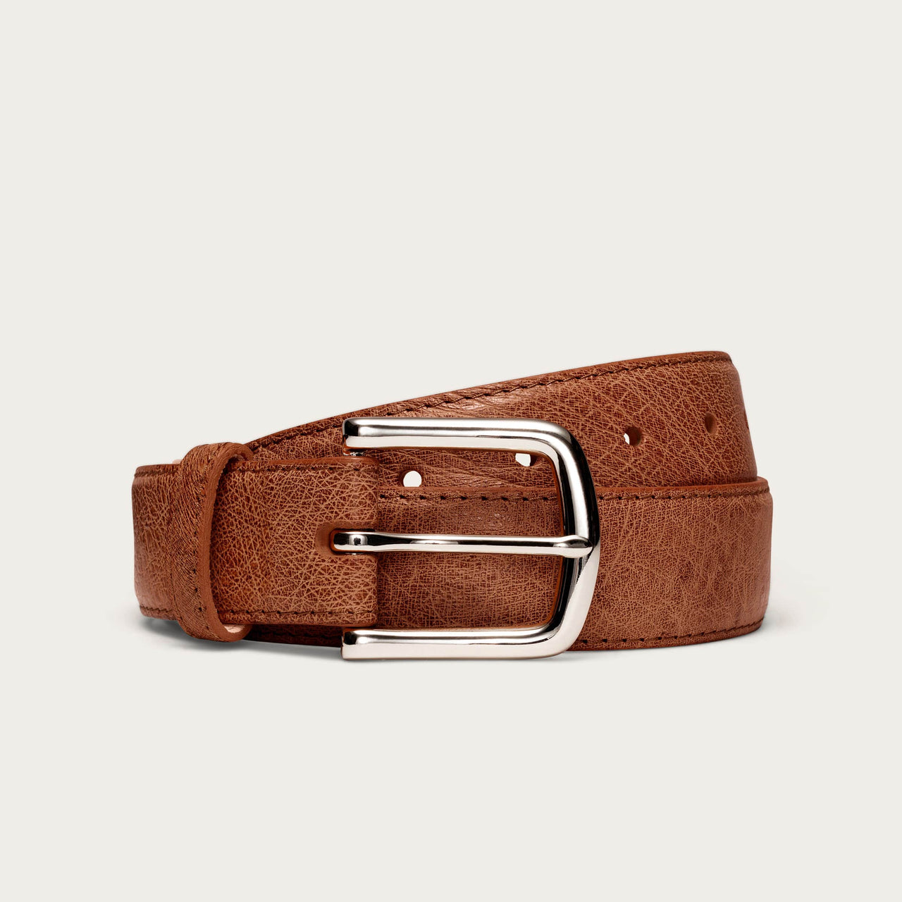 Smooth Ostrich Belt