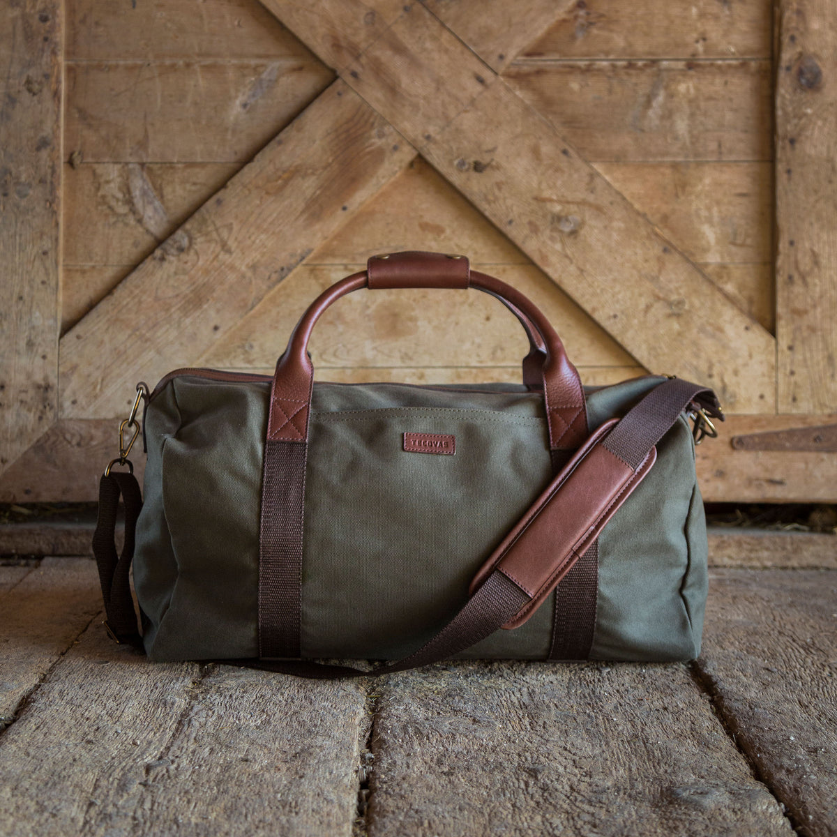 technical canvas duffle