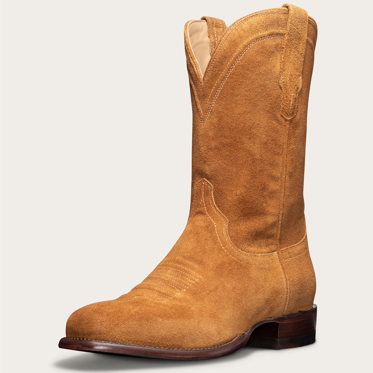 Men's Square Toe Cowboy Boots - Suede 