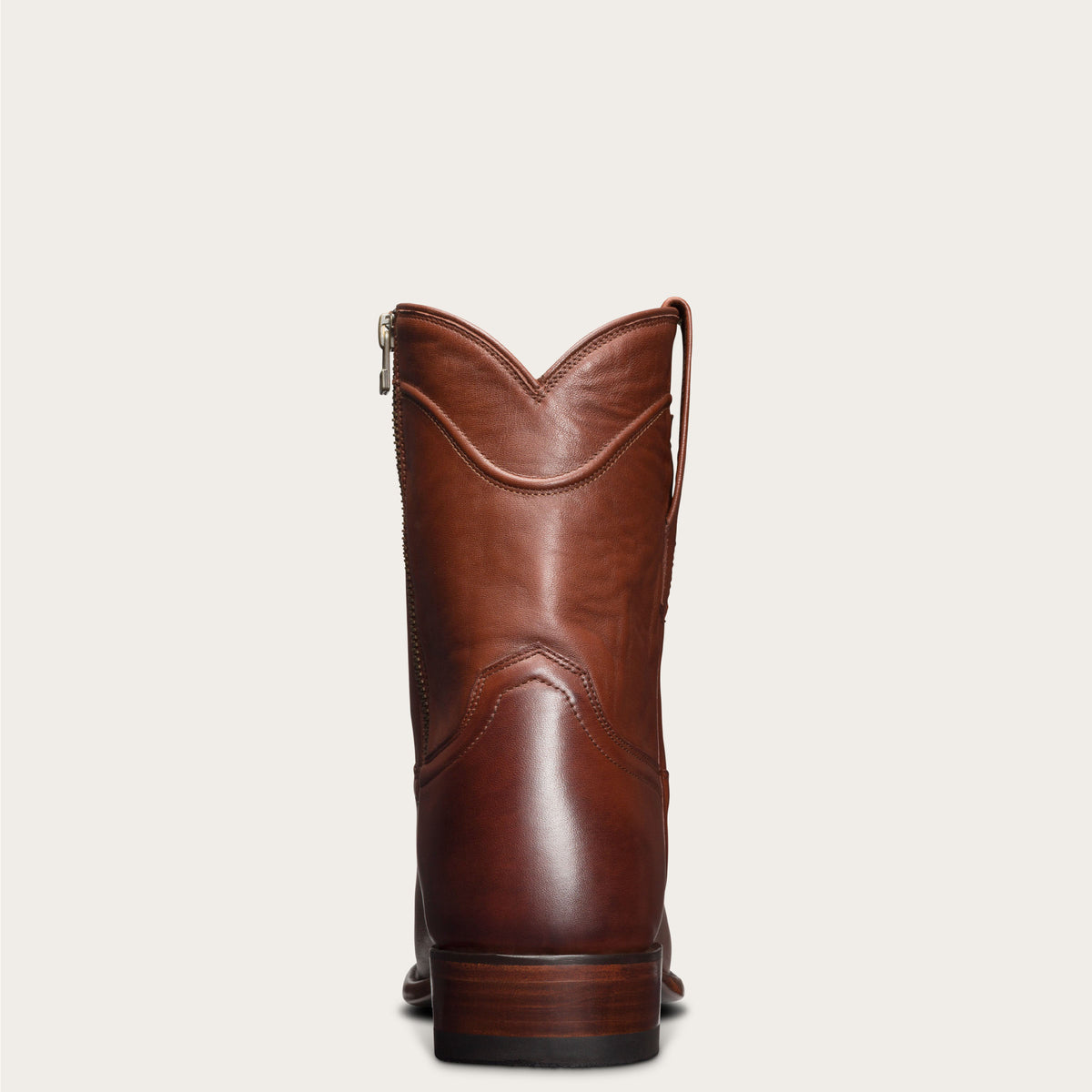 Men's Zipper Cowboy Boots - Leather 
