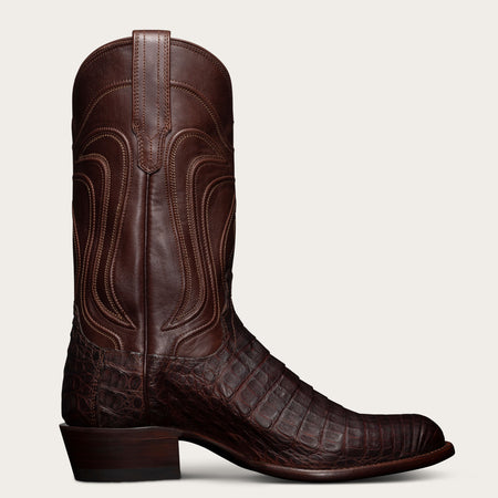 Black Cherry Nile Crocodile Cowboy Boot - The Cooper | Tecovas