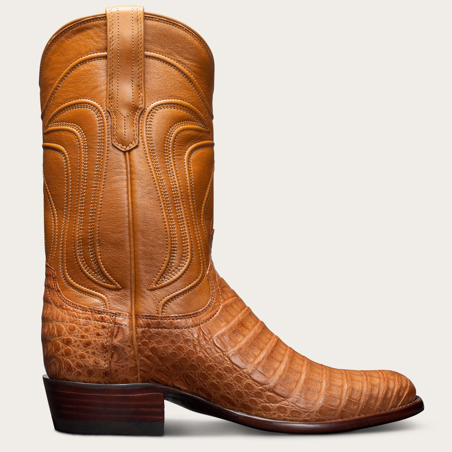 Men's Alligator Boots - Caiman Belly and American Alligator Boots