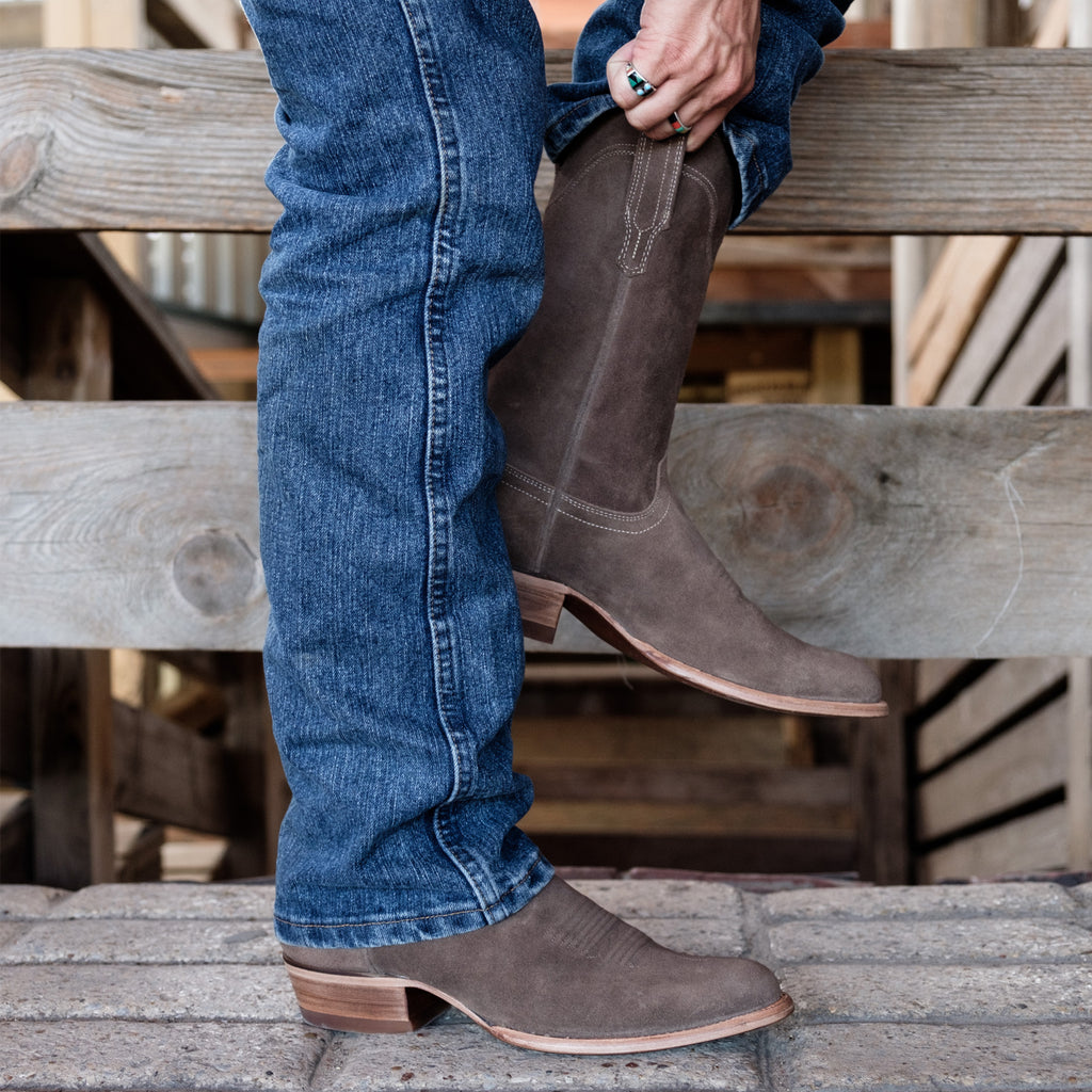 Waterproof Suede Cowboy Boots - Men's Western Boots | The Johnny
