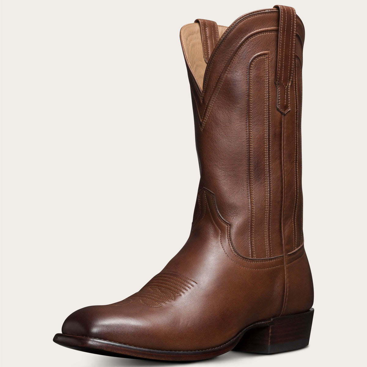 Men's Square Toe Cowboy Boots - Leather 