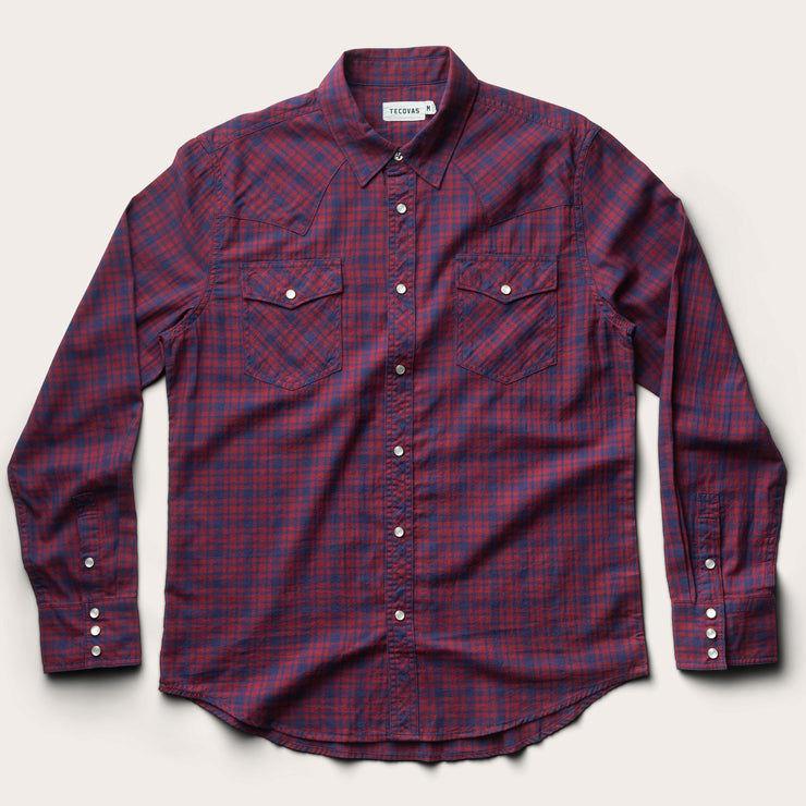 Men's Denim Pearl Snap Shirt - Western 