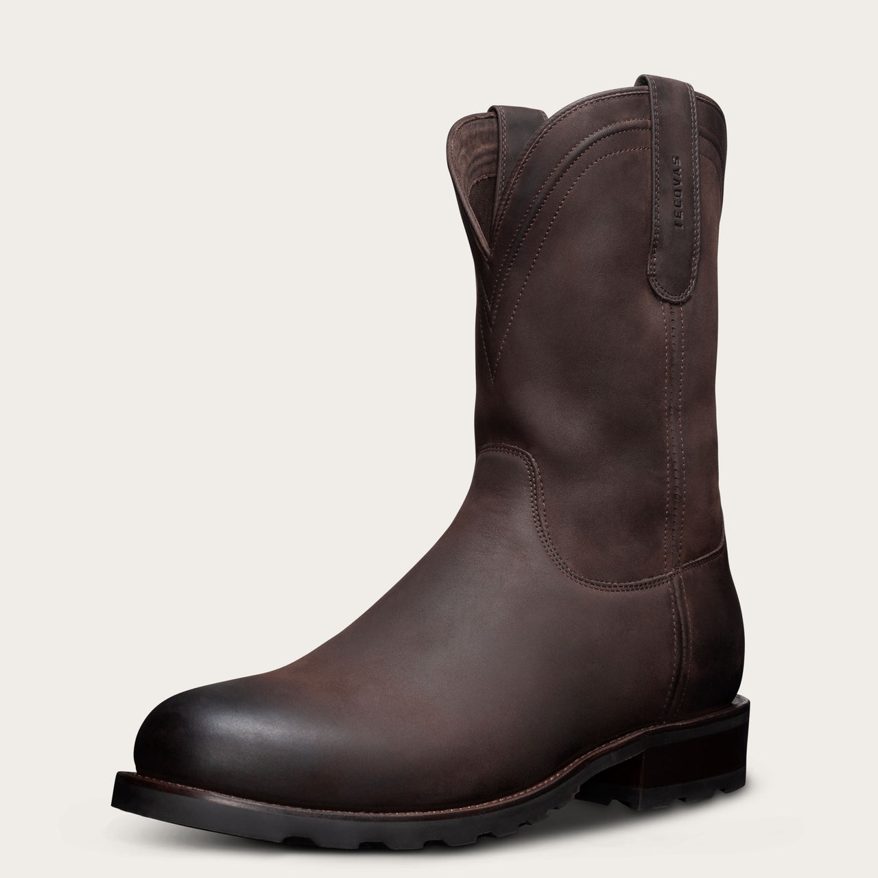 Men's Roper Work Boot - Oiled Leather Ranch Boots | The Stockton