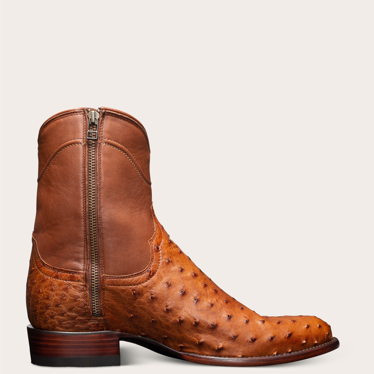 Full-Quill Zipper Cowboy Boots 