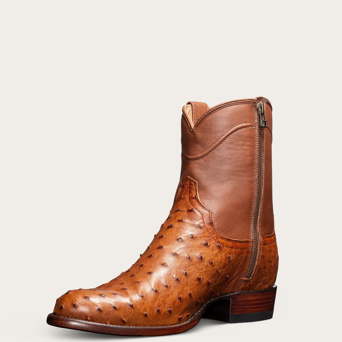 Full-Quill Zipper Cowboy Boots 