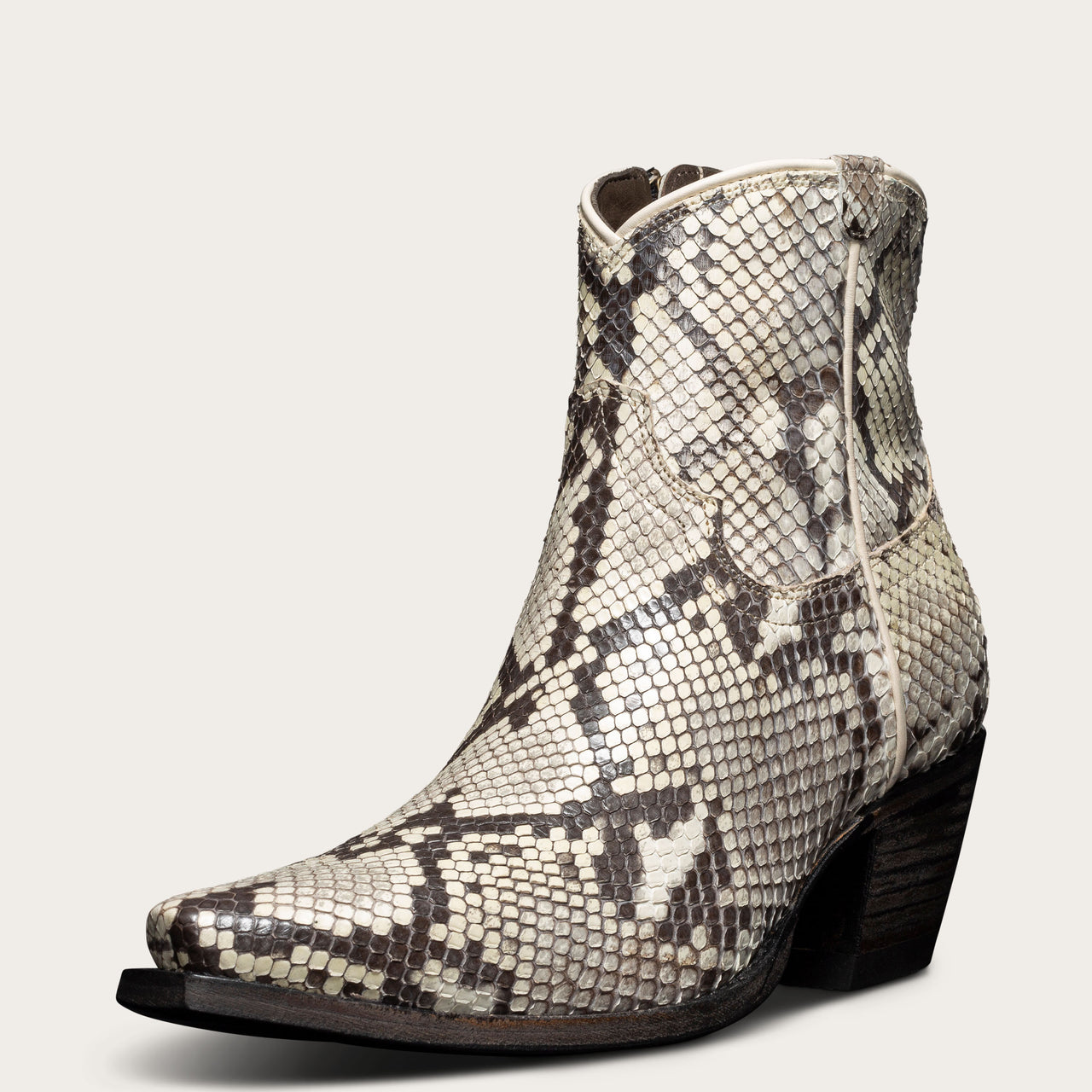 Women's Python Zip Bootie - Western Snakeskin Boot | Tecovas