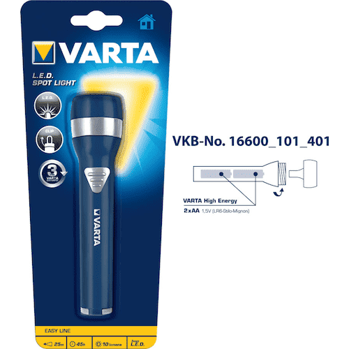 Buy Varta L E D Spot Light Hand Torch With A Clip In Mauritius Theshop Mu