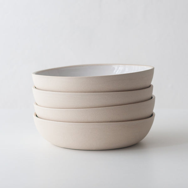 Large Hand Thrown Stoneware Ceramic Bowl - Natural| DOR & TAN