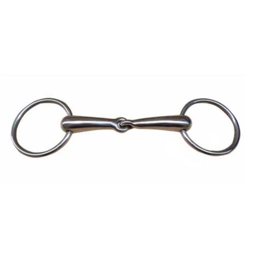 Stainless Steel Horse Ring Snaffle Bit Hollow Jointed Mouth Eque