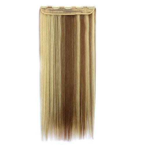 28inch 70cm Extra long fishing line Straight 5 Clips-in  Blonde Hair Extension