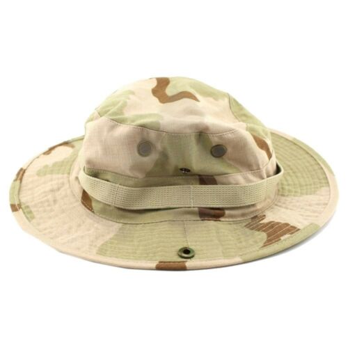 Outdoor Casual Combat Camo Ripstop Jungle Sun Hat Cap Fishing Hiking Desert Camo