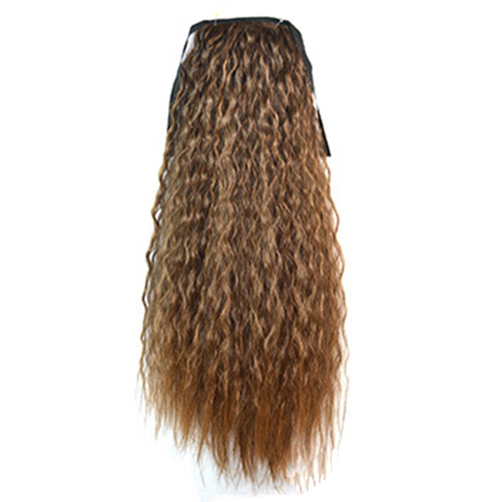 Wig Corn Perm Lace-up Horsetail 168-2T27#