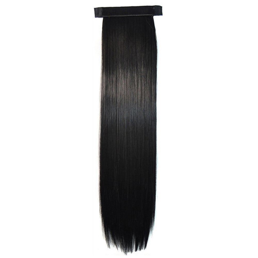 Horsetail Wig Long Straight Hair  natural black 237-2#