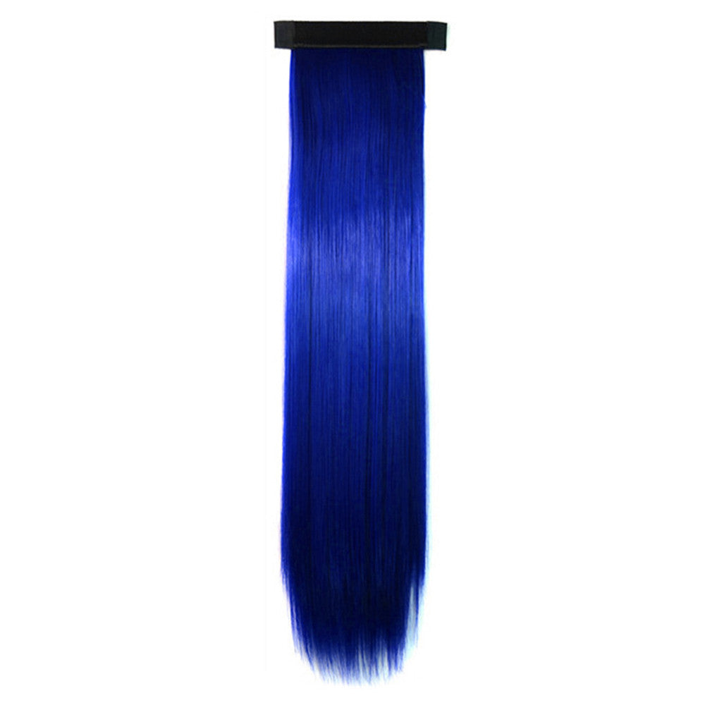 Horsetail Wig Long Straight Hair   sapphire 237-BLUE2#