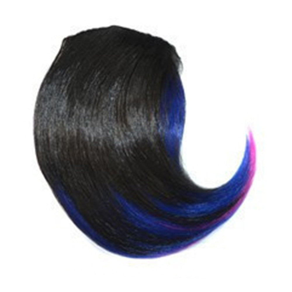 3 Colors Bang Tilted Frisette Highlights Wig   2HBLUE2HPINK#