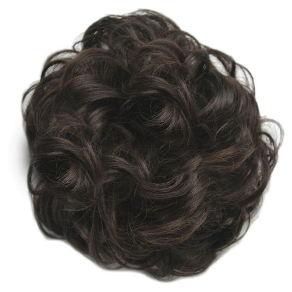 12cm Chic Fashion Fluffy Curled Hair Pack wig Bun