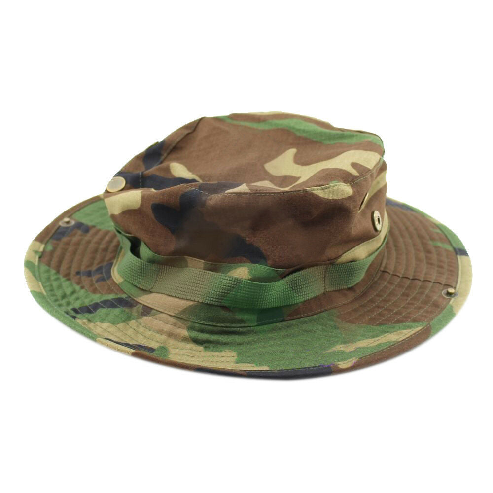 Outdoor Casual Combat Camo Ripstop Army Military Boonie Bush Jungle Sun Hat Cap