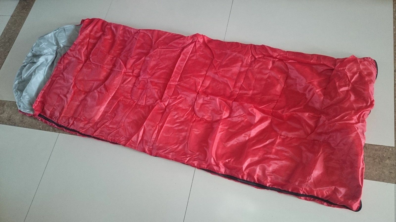 Outdoor Camping Adult Size Hooded Waterproof Sleeping bag 0-15C Degree Red