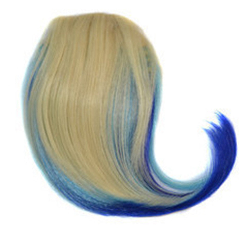 3 Colors Bang Tilted Frisette Highlights Wig   613H2513BHBLUE2#