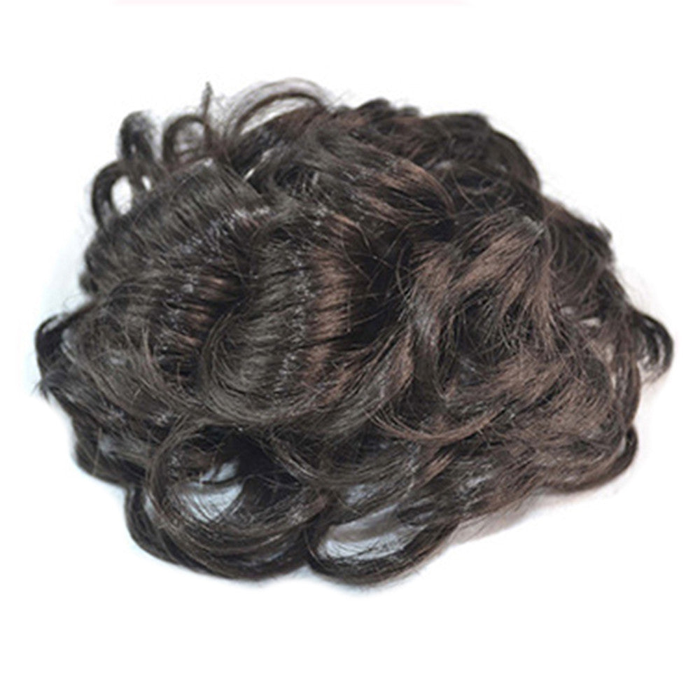 Wig Buckle Type Curled Fluffy Hair Pack natural black