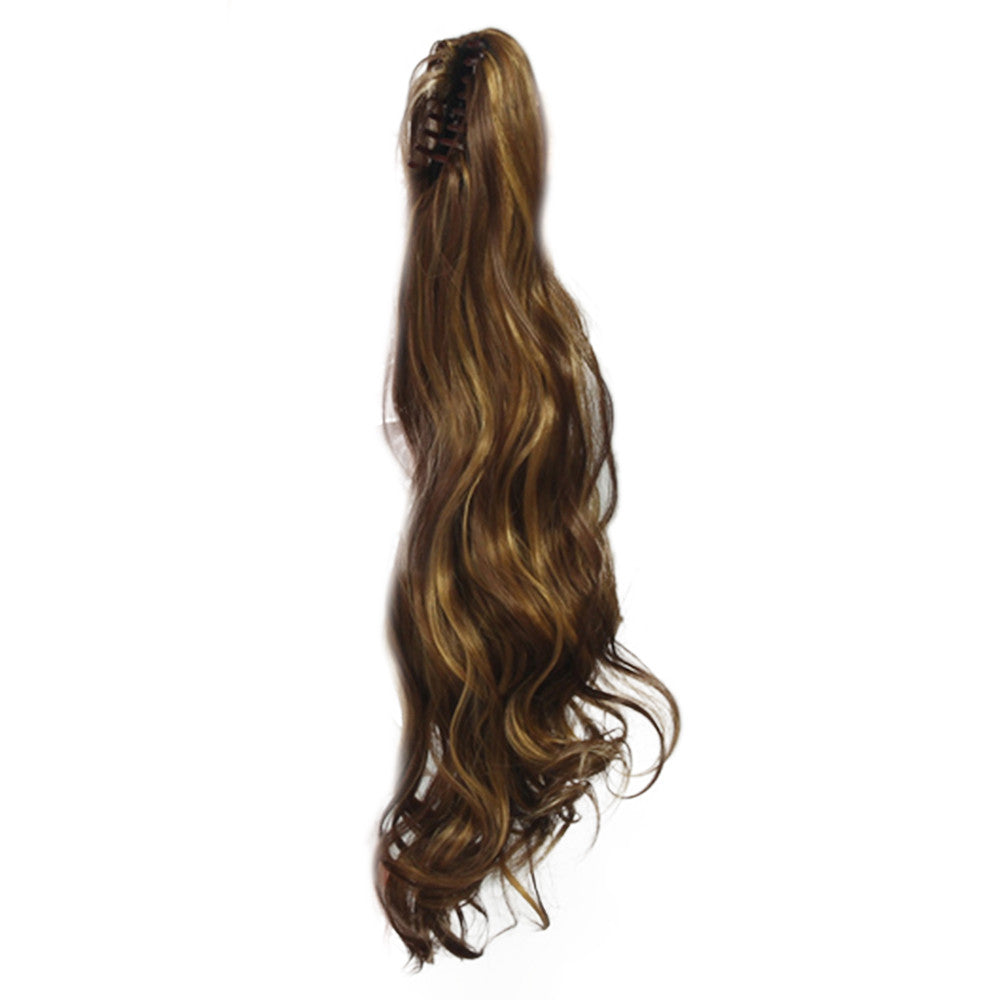 Wig Horsetail Wave Curled Claw Clip   SXP054-8H22#