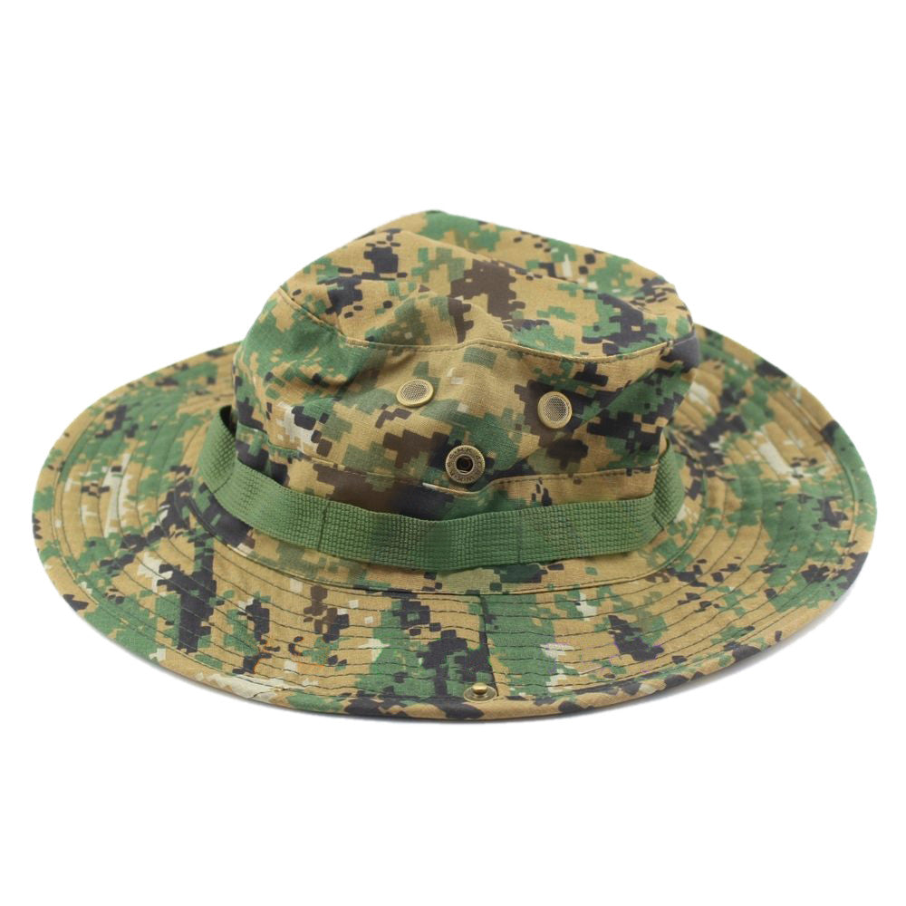 Outdoor Casual Combat Camo Ripstop Army Military Boonie Bush Jungle Sun Hat Cap Fishing Hiking   Dig