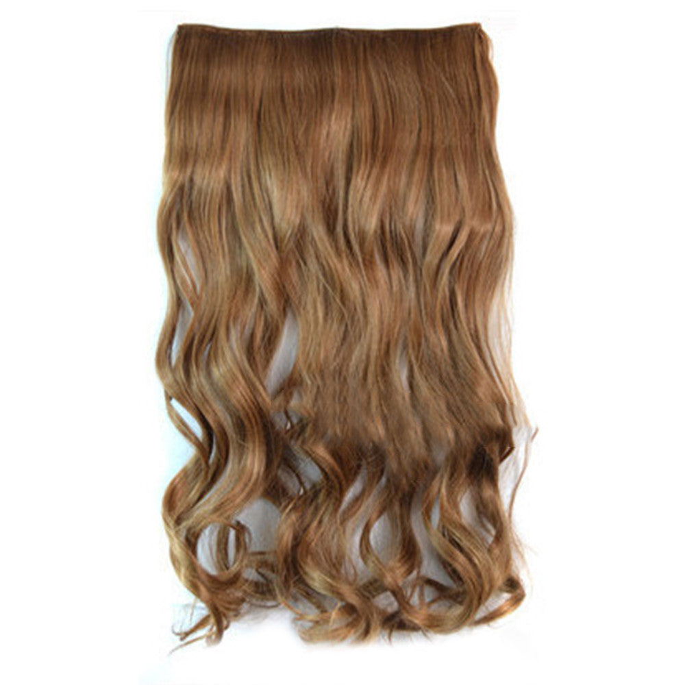 5 Cards Hair Extension Wig Long Curled Hair 5C-12M27#