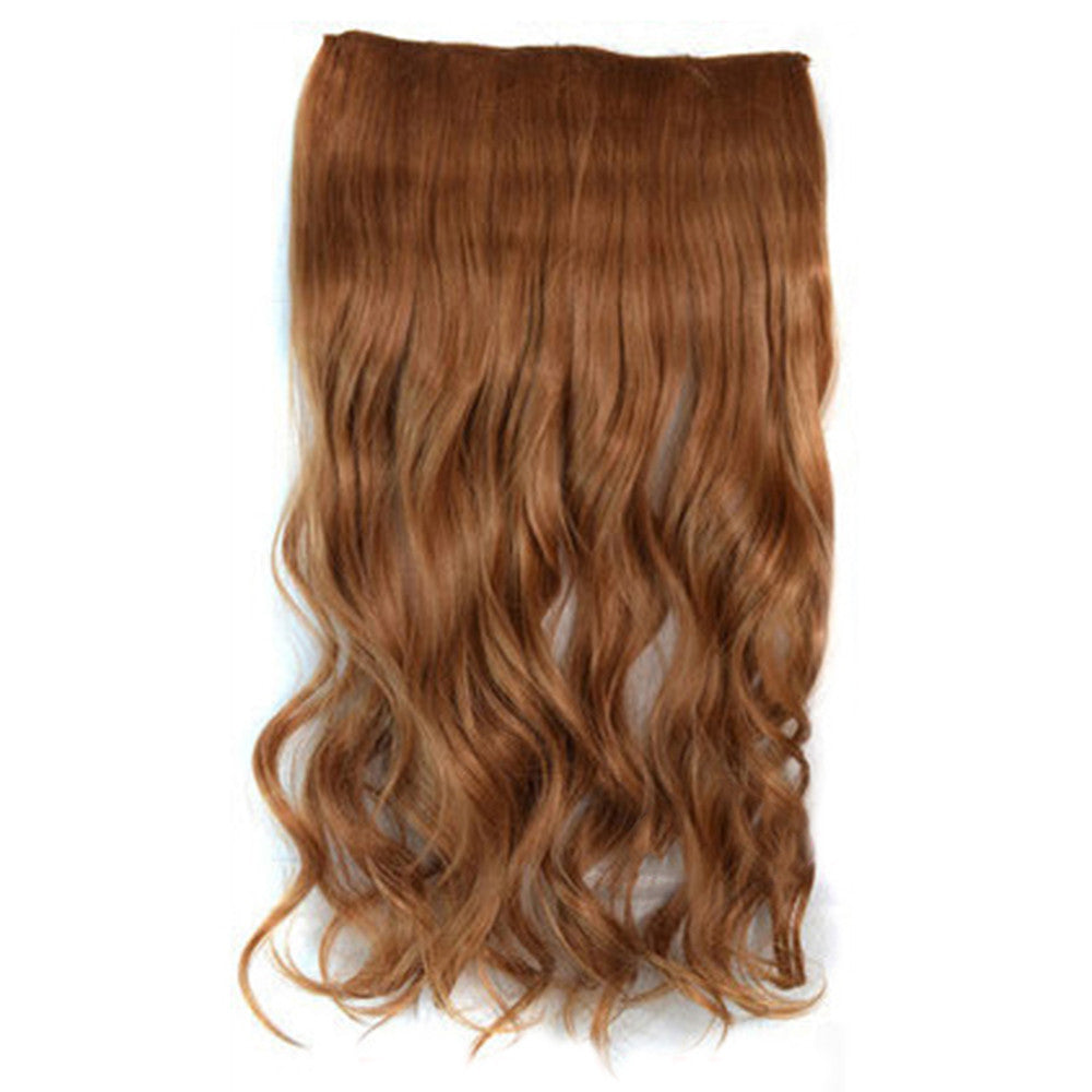 5 Cards Hair Extension Wig Long Curled Hair 5C-30M27#